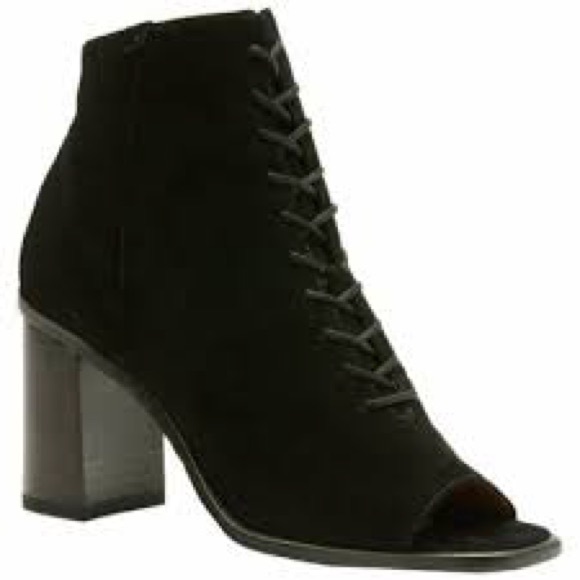 Frye Black Heeled Ankle Boots - Picture 1 of 6